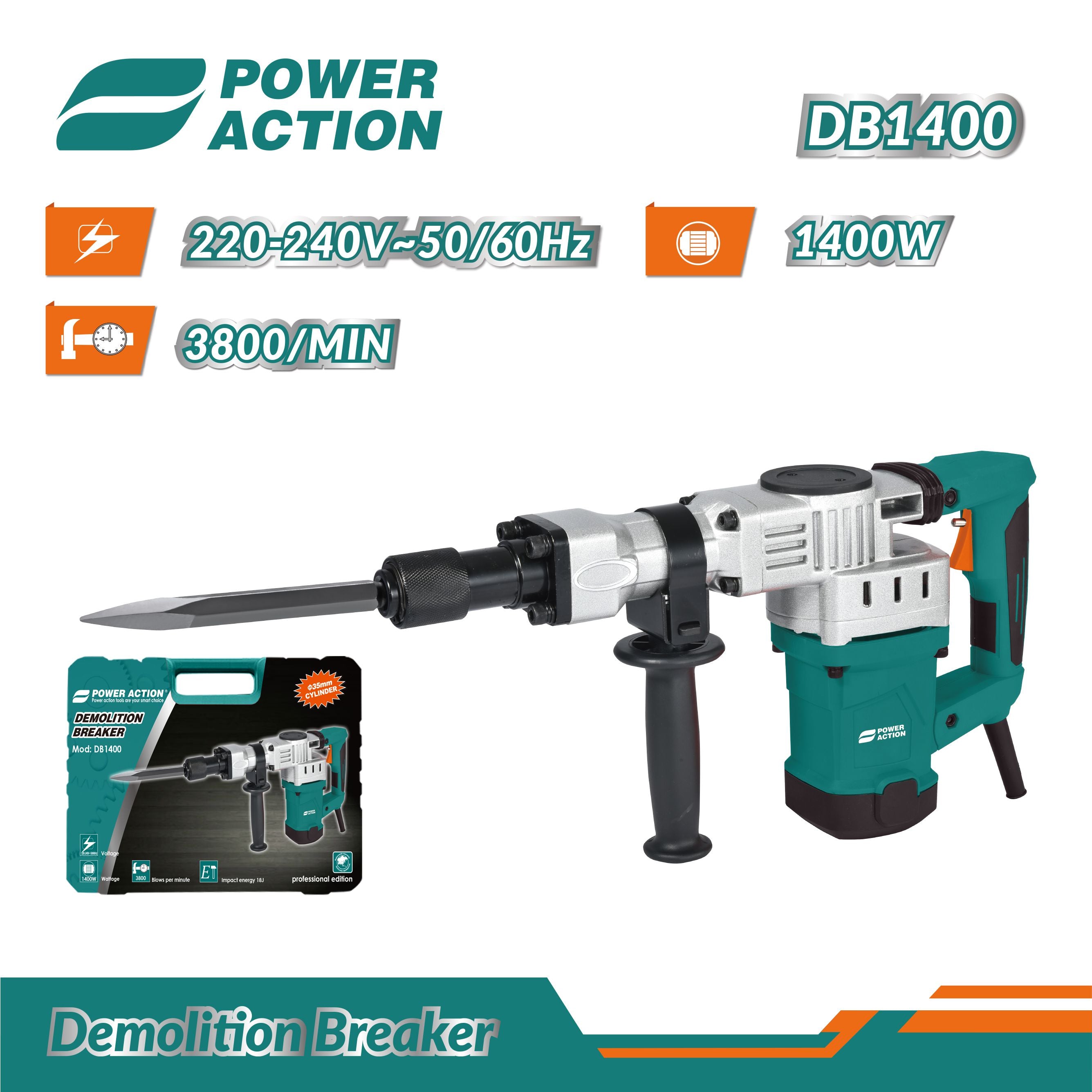 Power Action Demolition Breaker-DB1400