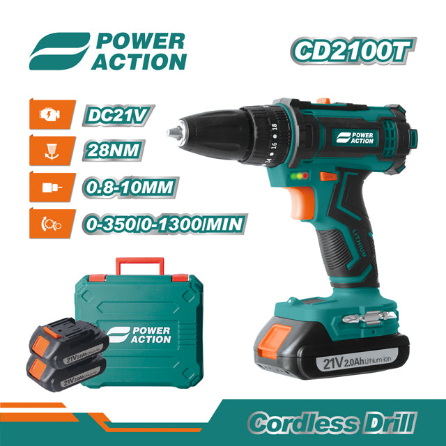 Power Action Brushless impact Drill-CD2100T