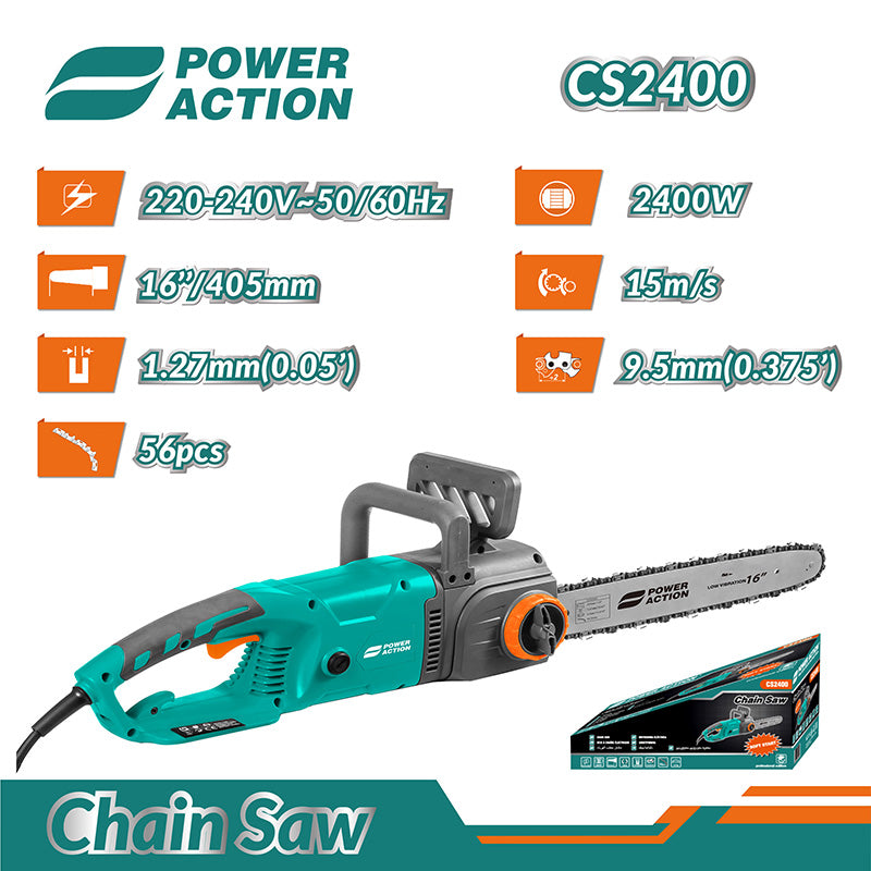 Power Action Electric Chain Saw CS2400