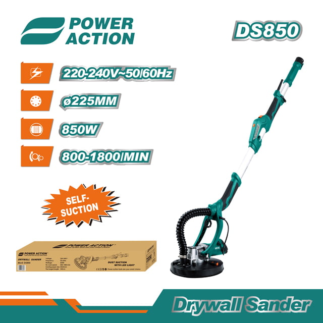 Power Action Pole Drywall Sander DS850