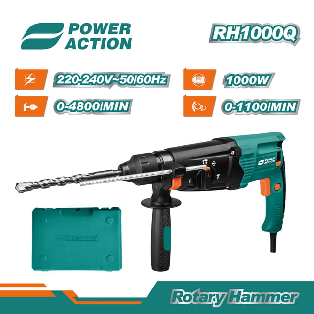 Power Action Rotary Hammer-RH1000Q