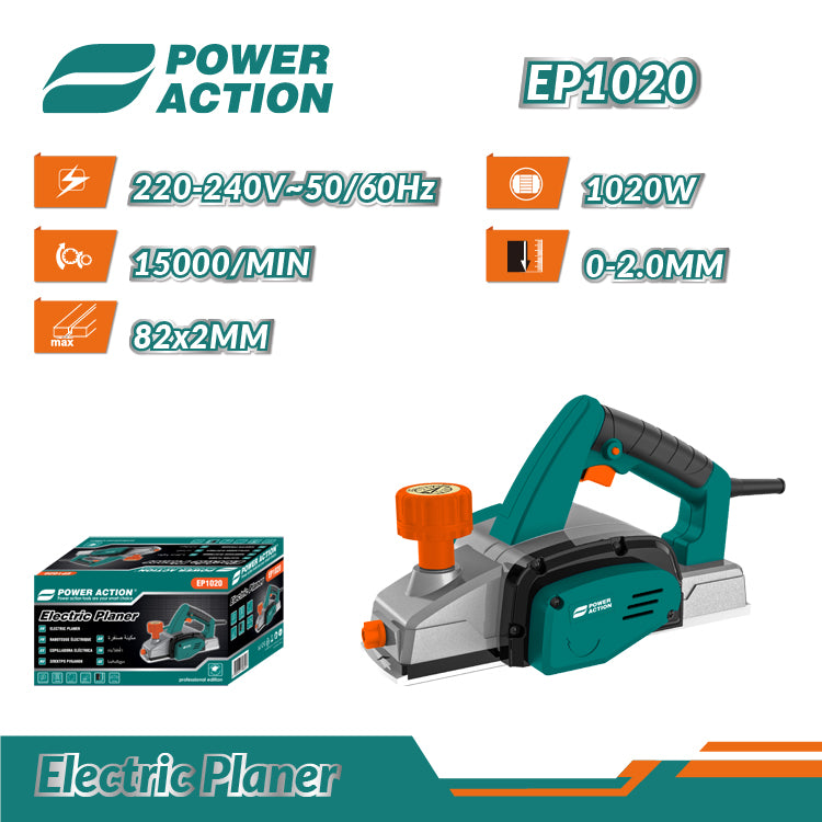 Power Action Electric Planer EP1020