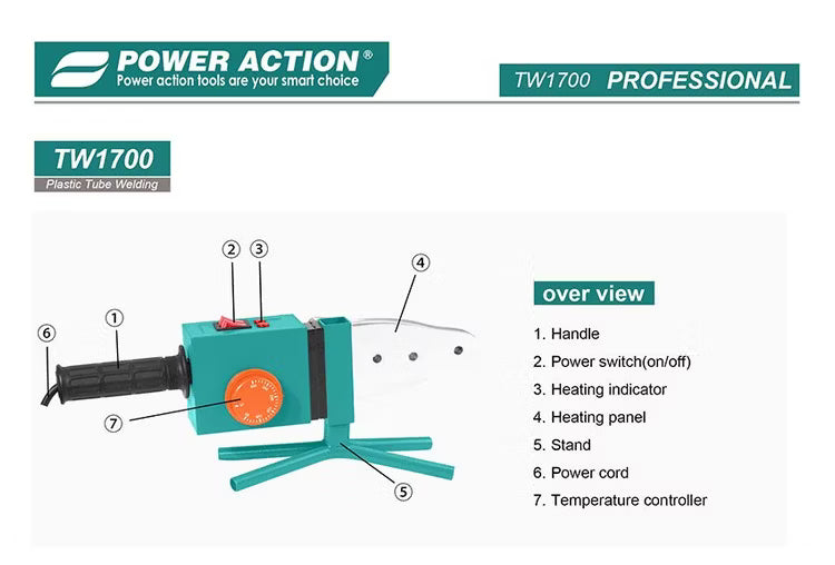 Power Action Plastic Tube Welding TW1700