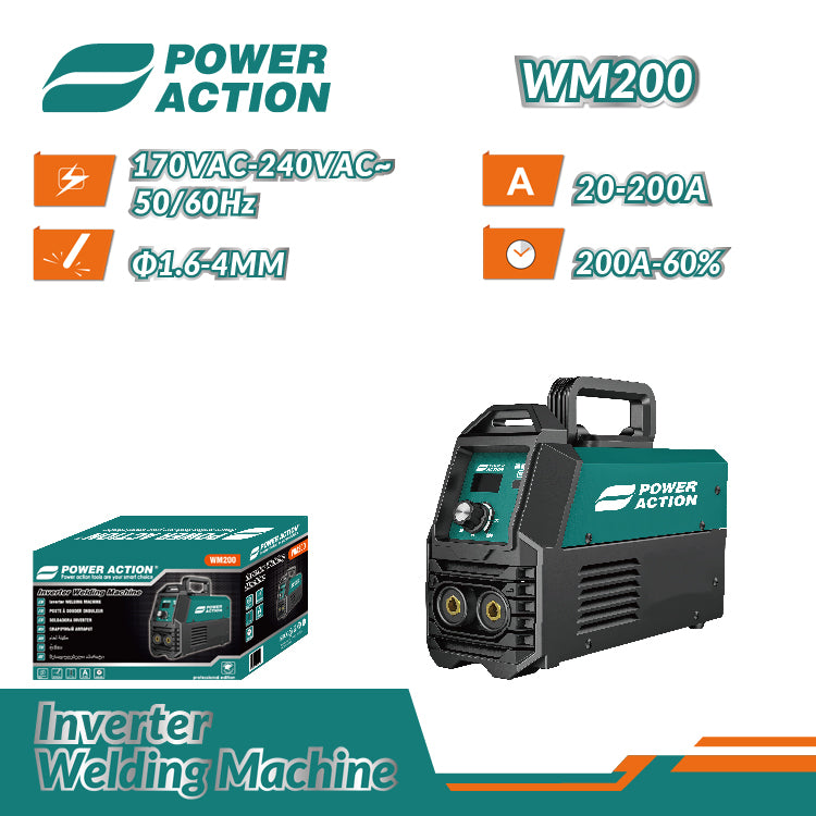 Power Action IGBT Welding Machine WM200